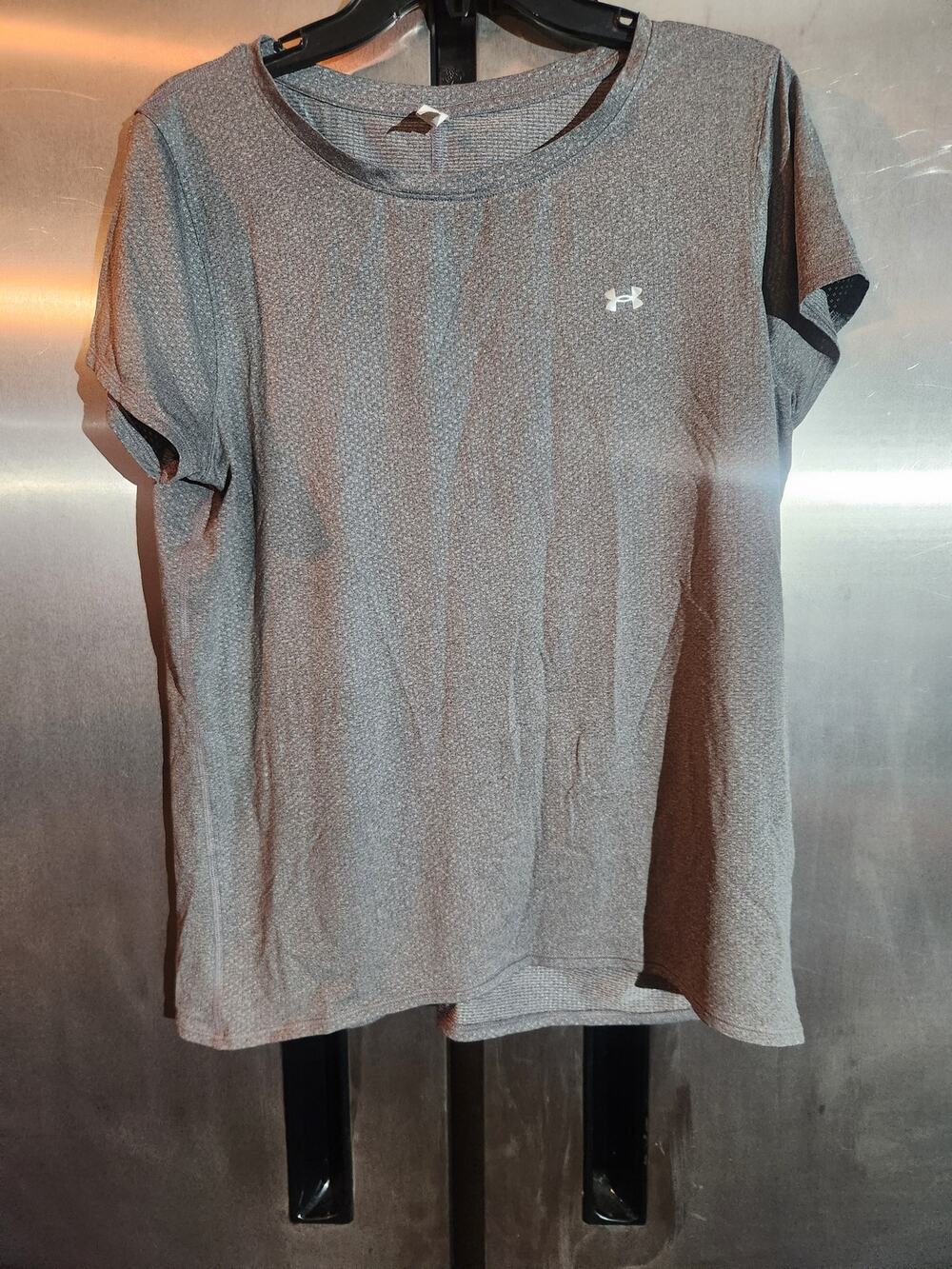 Under Armour HeatGear Fitted T-Shirt Heather Gray Size XL